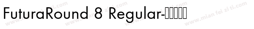 FuturaRound 8 Regular字体转换
